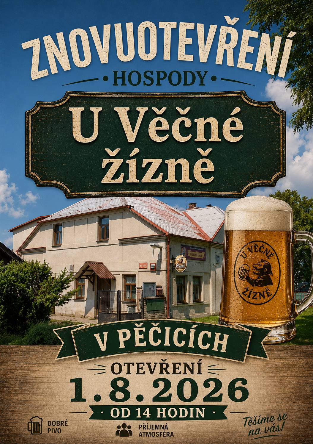 Nová vedoucí Ladislava Šímová se na vás těší 1.8.2026 od 14 hodin.