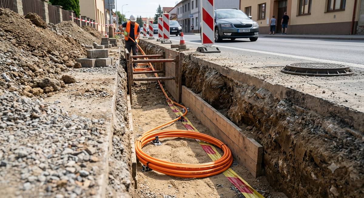 Ptáte se, kdy bude zbytek obce zasíťován optickým kabelem. Společnost CETIN si nechala zpracovat projektovou dokumentaci, která měla být dokončena na konci června. Během projednávání se k ní vyjadřovaly dotčené orgány a plynárenská společnost v projektu objevila kolizi s plynárenským vedením. Z tohoto důvodu je nutné projekt upravit a nový termín jeho odevzdání společnosti CETIN je stanoven na konec září. O dalším postupu vás budu průběžně informovat. Marek Chudáček starosta