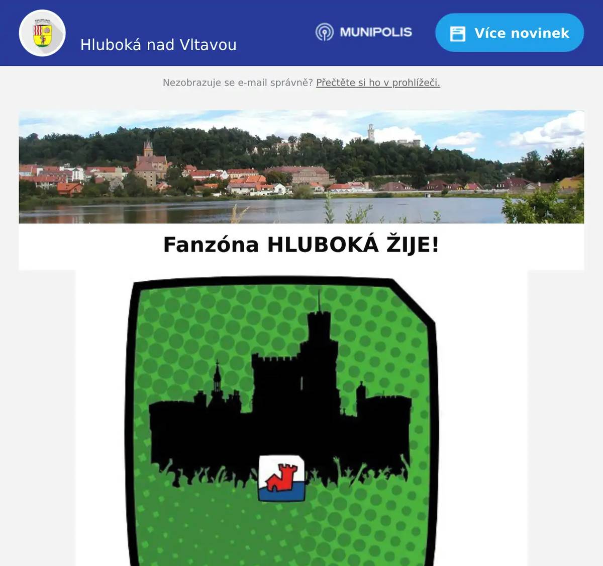 Dej bůh štěstí sousedé, v souvislosti s konáním festivalu Hrady.cz Hluboká tento víkend jsme u dětského hřiště pod Hůrkou připravili fanzónu HLUBOKÁ ŽIJE! Čeká na vás: - gastro servis - čepované pivo z Pivovaru Hluboká - občerstvení od KN Café baru - pohodlné posezení pod velkým party stanem Ať už míříte na festival, nebo si chcete jen užít příjemnou atmosféru v jeho blízkosti, zastavte se u nás. Na dohled od festivalového dění vás srdečně zvou Pivovar Hluboká a KN Café bar. Kompletní program festivalu Těšíme se na Pivovar Hluboká a KN Café bar