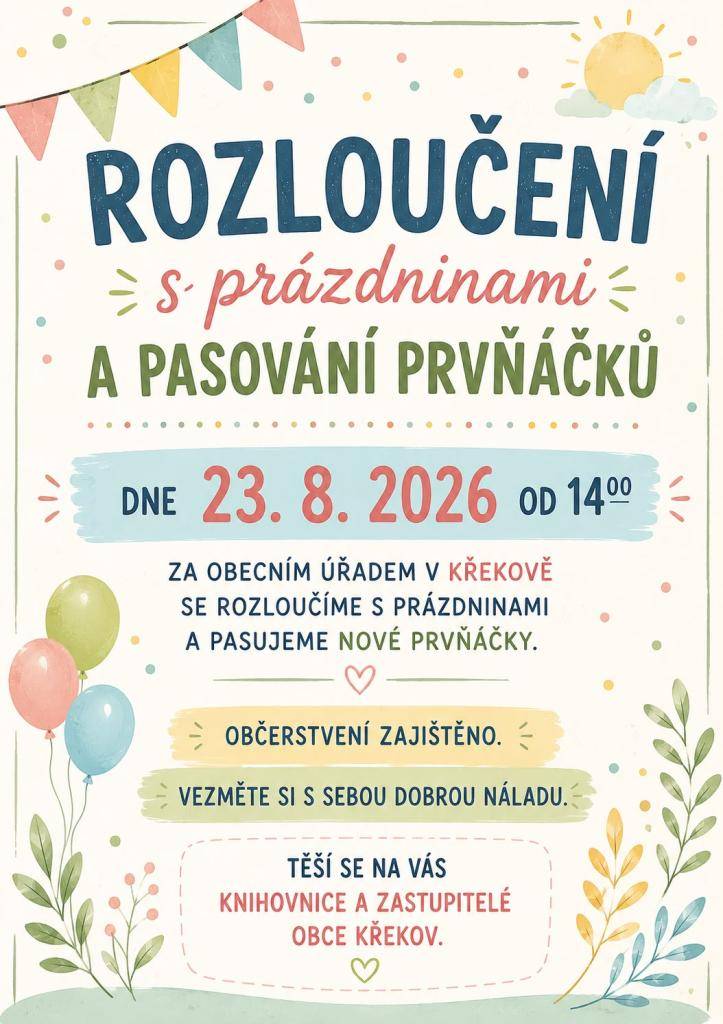 Rozloučení s prázdninami