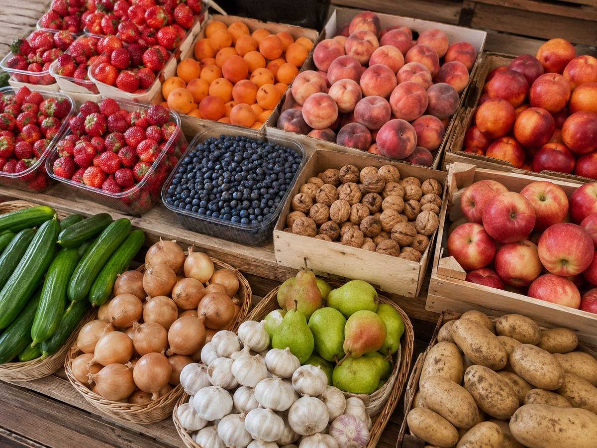 Soukromý prodejce bude dnes ihned po vyhlášení na prodejním místě prodávat jahody, kanadské a lesní borůvky, meruňky, nektarinky, broskve, třešně, švestky, fazolové lusky, rajčata, papriky a brambory na uskladnění. Prodej potrvá do 15:30 hod.