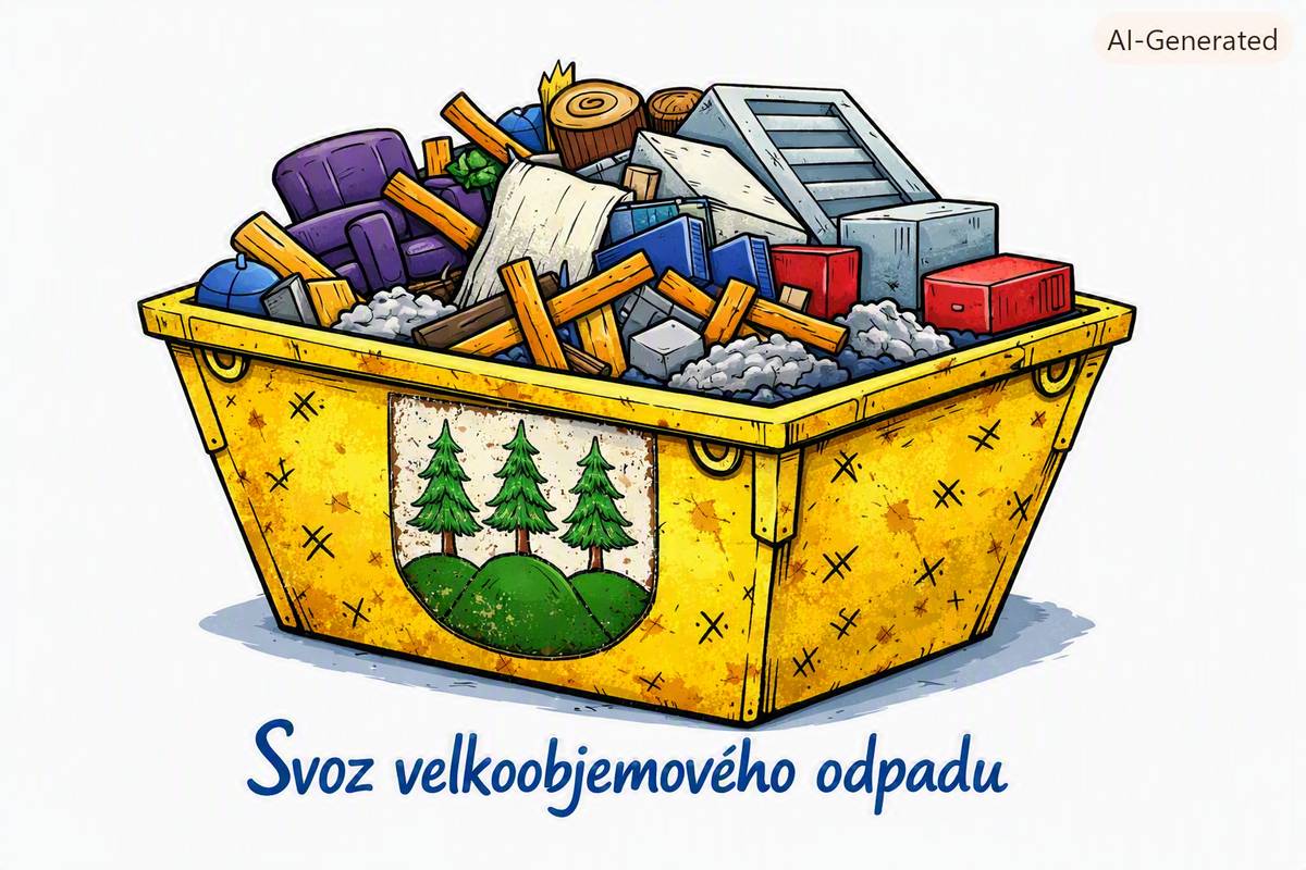 V sobotu 1.8. budou přistaveny kontejnery na velkoobjemný odpad. Ve Vlčkovicích v čase od 7:30 do 9:30 hod a v Mladkově od 9:30 do 11:00 hod. V Mladkově bude kontejner umístěn na křižovatce.