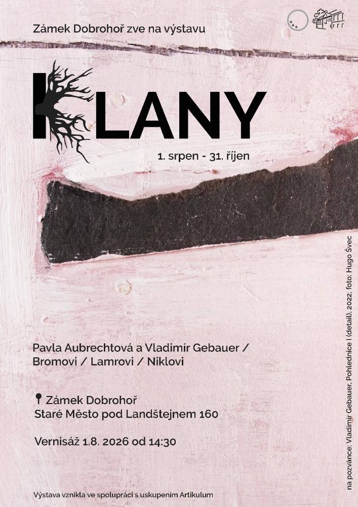Vernisáž v sobotu 1.8. od 14.30