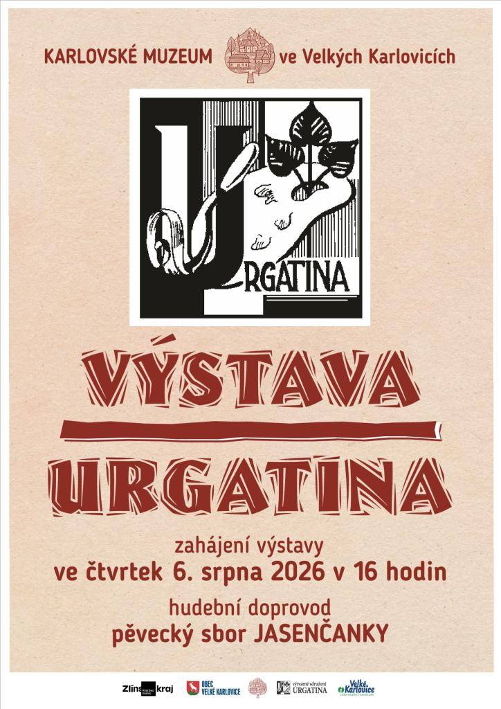 Spolek Urgatina u příležitosti 30.ročníku setkávání amatérských umělců u Karlovského muzea bude vystavovat díla členů spolku.