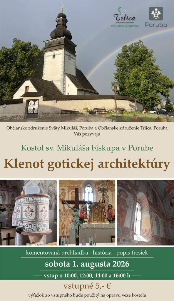 POZVÁNKA  -  prehliadka Kostola sv. Mikuláša biskupa v Porube