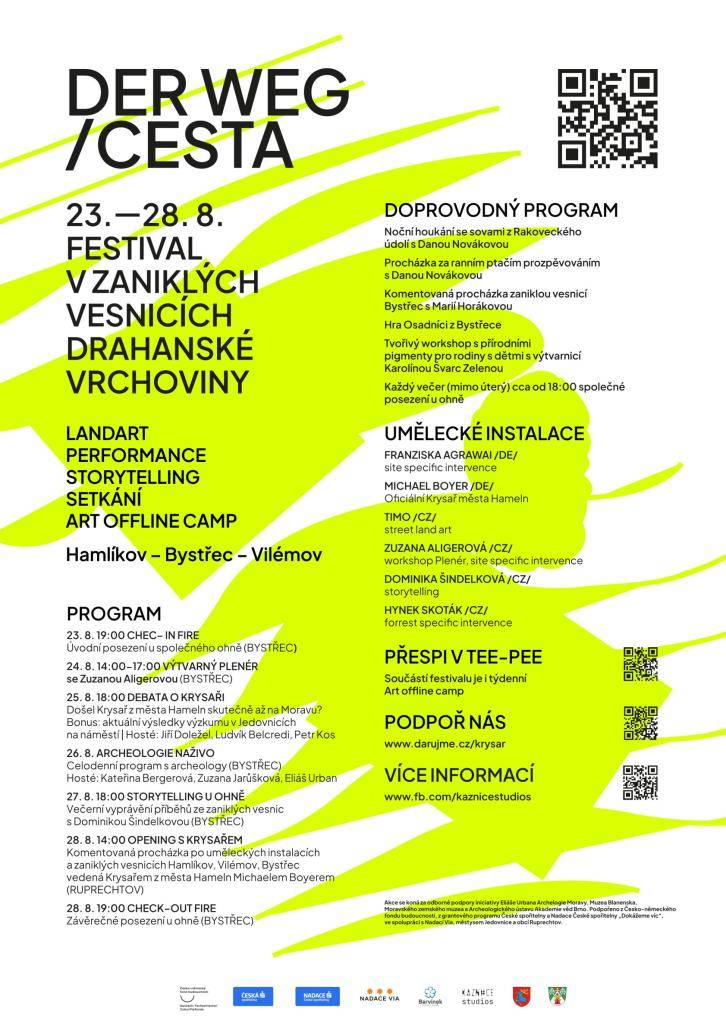 Festival v zaniklých vesnicích Drahanské vrchoviny