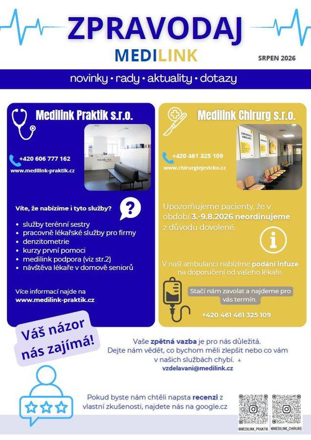 Zpravodaj Medilink - srpen 2026: Zpravodaj Medilink srpen 2026.pdf
