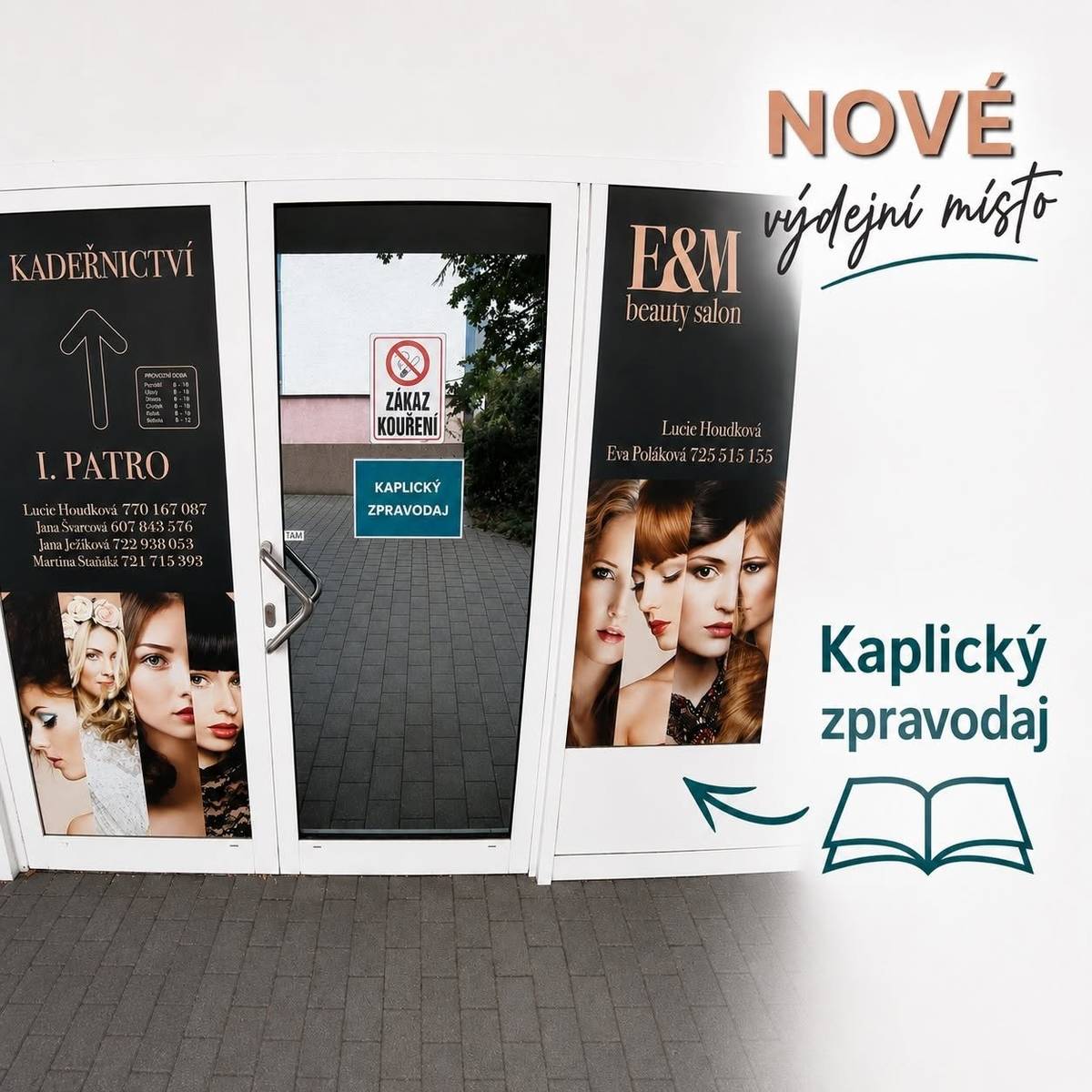 Od 1. srpna 2026 bude občanům k dispozici nové odběrné místo Kaplického zpravodaje na adrese Na Vyhlídce 530, Kaplice (budova vedle Řeznictví u Krajňáků).