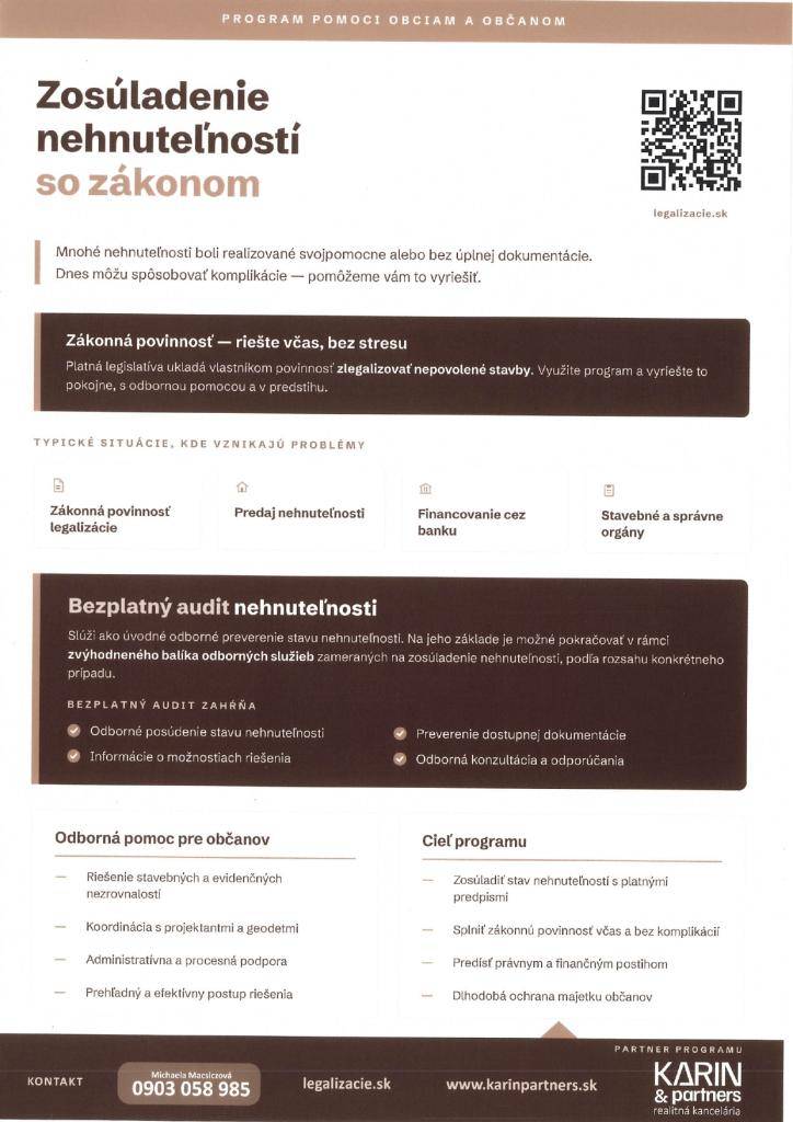 Zosúladenie nehnuteľností so zákonom - Az ingatlanok jogi rendezése