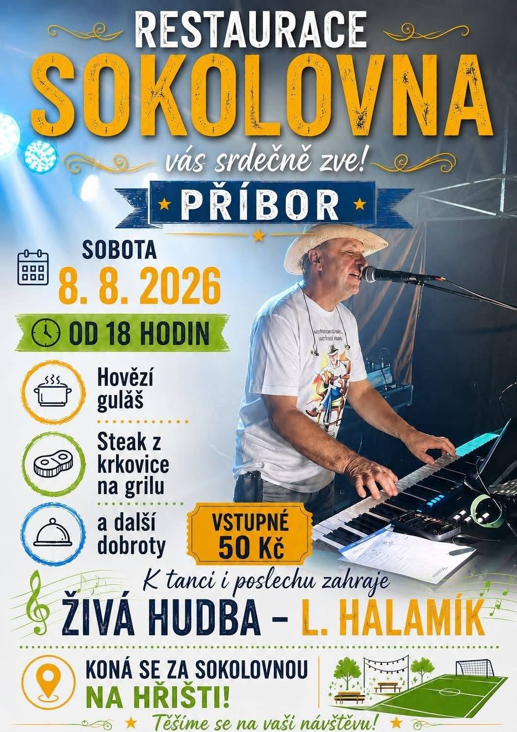 Město Příbor a místní spolky připravily na srpen bohatý program plný kulturních, společenských, sportovních i tradičních akcí. Obyvatele i návštěvníky čekají koncerty, letní kino, turistické vycházky, poutě, včelařská slavnost, výstavy i oblíbené dožínky. Srpnový kalendář tak nabízí řadu příležitostí, jak příjemně strávit letní dny s rodinou nebo přáteli. V sobotu, 8. srpna, ožije areál za příborskou Sokolovnou letním posezením s živou hudbou. Restaurace Sokolovna zve od 18 hodin na večer s hudebníkem Luďkem Halamíkem, dobrým jídlem a pohodovou atmosférou. Milovníci kultury se mohou těšit na Letní filmový víkend, který proběhne 14.–16. srpna v amfiteátru městského parku. Program zahájí koncert Pěveckého sboru Ondráš a Městského dechového orchestru Kopřivnice s filmovými melodiemi. Následovat budou promítání filmů Na horách, Dream Team a rodinného snímku Tajemství Křišťálové planety. V případě nepříznivého počasí se program přesune do Kulturního domu. Sobota 15. srpna bude v Příboře mimořádně pestrá. Český svaz včelařů zve na tradiční Včelařské odpoledne od 13 hodin, které nabídne ochutnávku medů, soutěž o nejlepší med, ukázku včelího úlu, tombolu i bohaté občerstvení. Ve stejný den pořádá Klub českých turistů turistickou vycházku kolem Příbora zakončenou opékáním špekáčků a posezením s hudbou v Klokočově. Na své si přijdou také příznivci lidových tradic. V místní části Hájov se uskuteční Hájovská pouť, která začne slavnostní mší svatou od 16 hodin. Návštěvníci se mohou těšit také na hudební doprovod, občerstvení a přátelské setkání. Hudební program bude pokračovat 21. srpna, kdy v piaristických zahradách vystoupí v rámci projektu Letní Příbor mladá kapela Limity. Příznivci výtvarného umění jsou zváni na 27. srpna do Galerie Jane McAdam Freud, kde bude zahájena výstava New Relic autora Senona Williamse. Závěr měsíce bude patřit jedné z největších akcí v místních částech. Prchalovské dožínky, které se uskuteční 29. srpna, nabídnou bohatý celodenní program s folklorem, ukázkami tradičních řemesel, zemědělskou technikou, soutěžemi, workshopy, hudbou, regionálními produkty i aktivitami pro děti. Příbor tak i letos potvrzuje, že léto ve městě nabízí pestrý program pro všechny věkové kategorie. Organizátoři srdečně zvou obyvatele i návštěvníky, aby si vybrali z bohaté nabídky akcí a užili si závěr letních prázdnin v příjemné atmosféře historického města i jeho místních částí. Přehled hlavních akcí: •    8. srpna – Letní večer za Sokolovnou s živou hudbou  •    14.–16. srpna – Letní filmový víkend  •    15. srpna – Včelařské odpoledne  •    15. srpna – Turistická vycházka s opékáním špekáčků  •    15. srpna – Hájovská pouť  •    21. srpna – Koncert kapely Limity  •    27. srpna – Vernisáž výstavy New Relic  •    29. srpna – Prchalovské dožínky