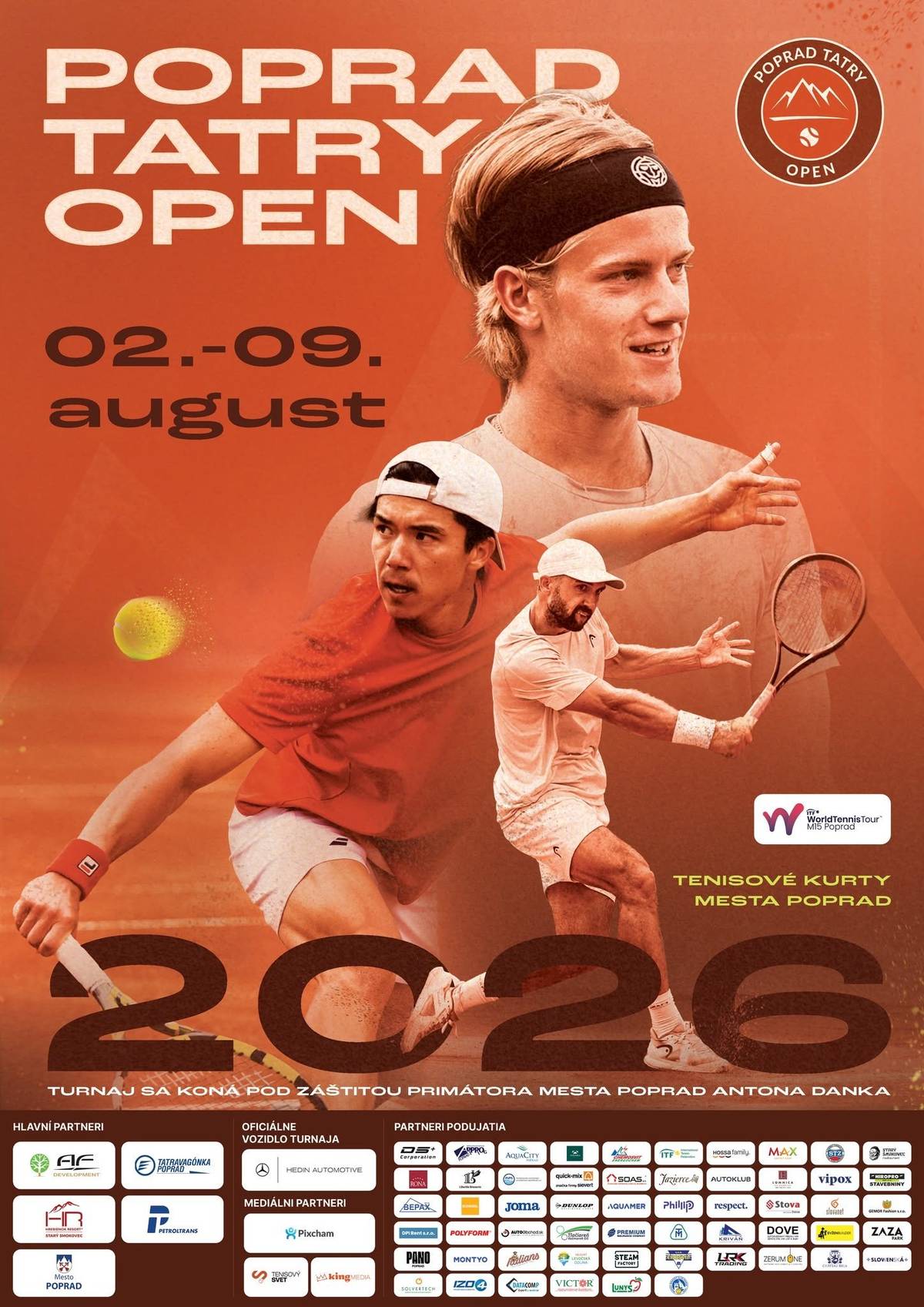 🎾Pod Tatry sa vracia svetový tenis. Od zajtra až do 9. augusta sa na Tenisových kurtoch mesta Poprad uskutoční 6. ročník medzinárodného tenisového turnaja ITF Poprad – Tatry Open 2026. 💪Na priaznivcov tenisu čaká týždeň profesionálneho tenisu za účasti hráčov z celého sveta a predstavia sa aj slovenské talenty, ktoré pred domácim publikom zabojujú o prvé body do rebríčka ATP. 👌Turnaj s dotáciou 15 000 USD sa uskutoční pod hlavičkou ITF World Tennis Tour a vstup pre divákov je bezplatný. 🏆Niektorí hráči sem prichádzali ako neznámi a odišli s prvými bodmi ATP. Jeden z nich má dnes už na konte aj titul z ATP 250. Oplatí sa vidieť budúce hviezdy svetového tenisu naživo. Ste fanúšikom tenisu? 😉