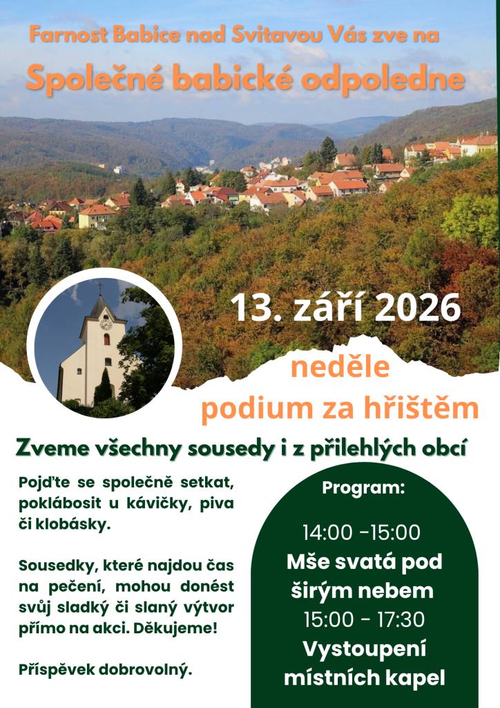 eděle 13.9.2026 podium za hřištěm