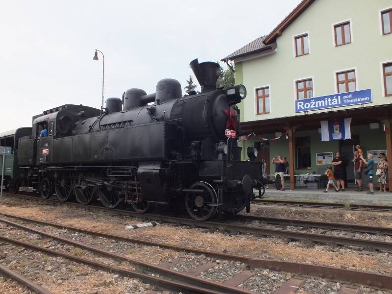 V Rožmitále pod Třemšínem se konala v sobotu 1. srpna akce nazvaná Pára na rožmitálské železnici.