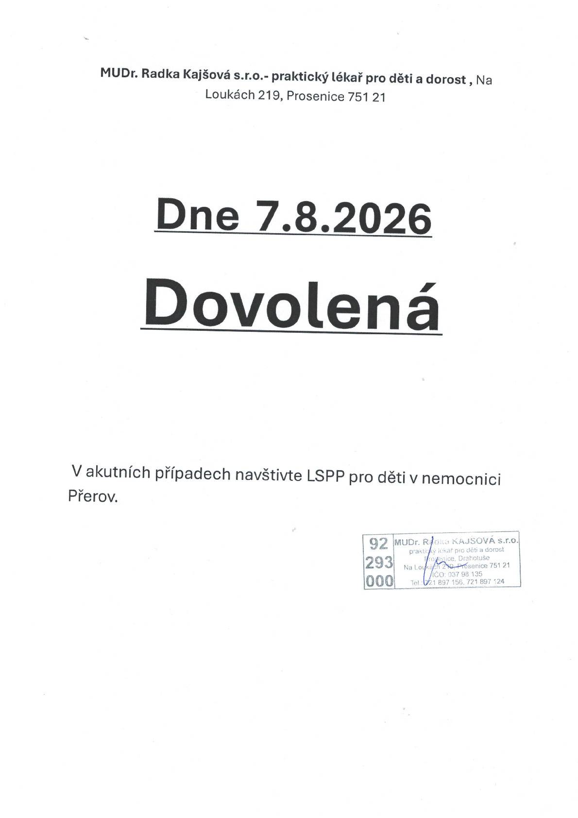 Viz příloha.