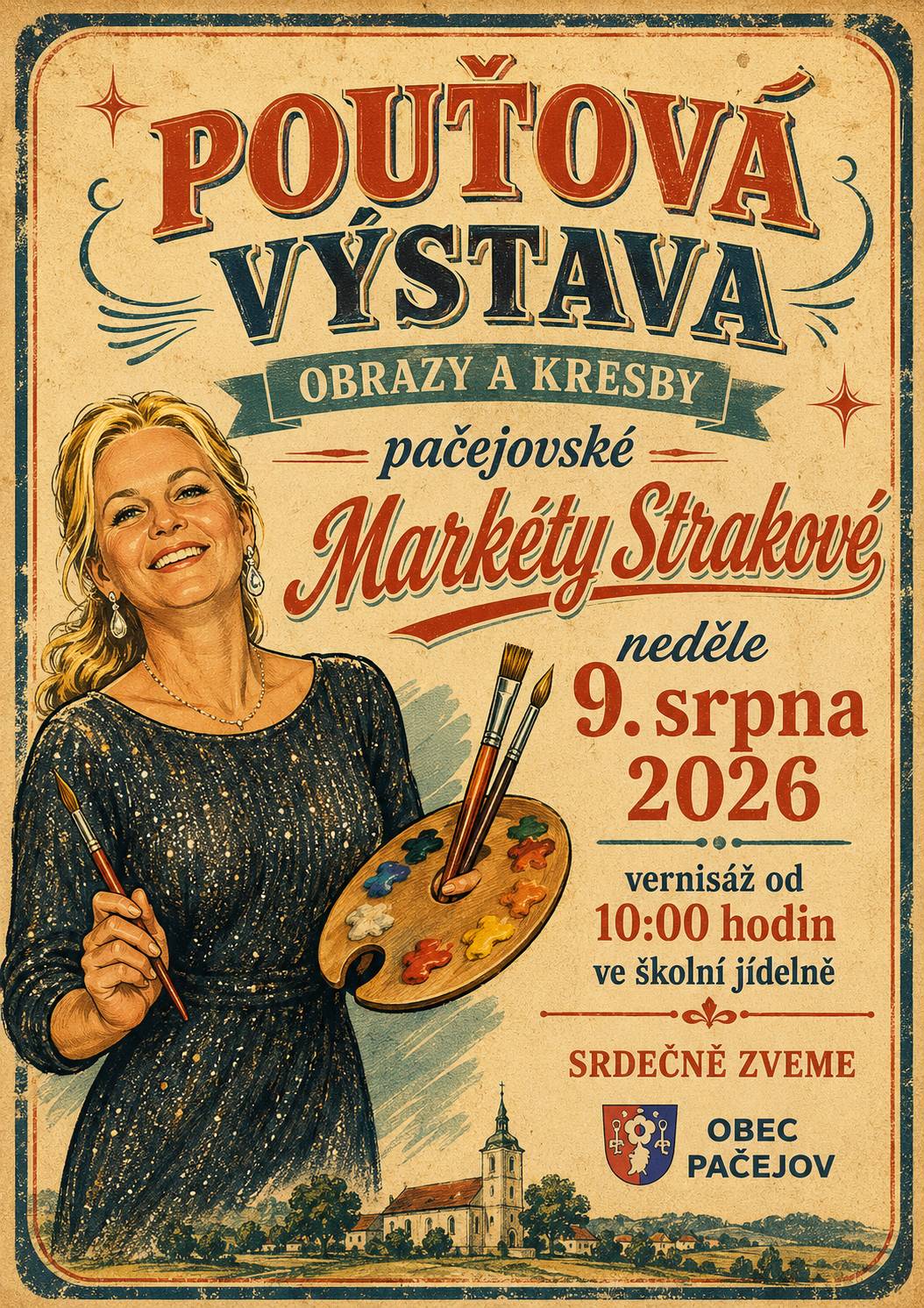 Srdečně zveme na pouťové oslavy 8.-9.8.. Sobota fotbal, zábava. Neděle jarmark,výstava, mše. V pivovarském dvoře občerstvení a hrát budou bráchové.