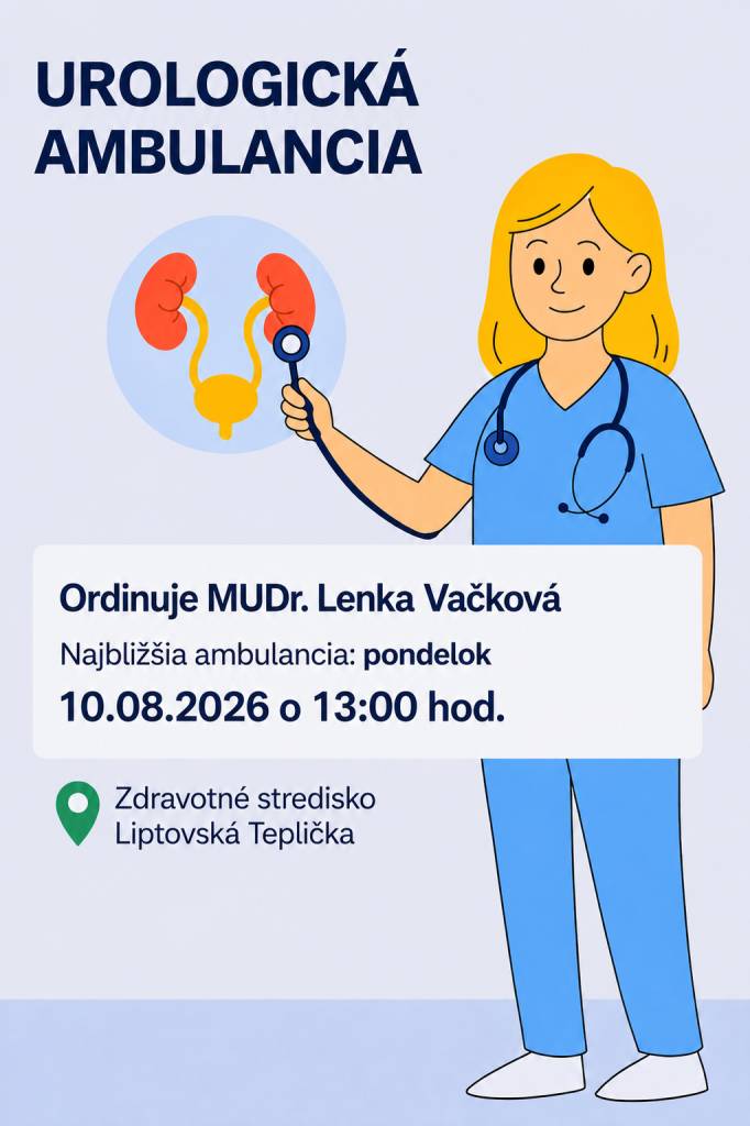 Ordinovať sa bude 10. 8. o 13.00 hod.