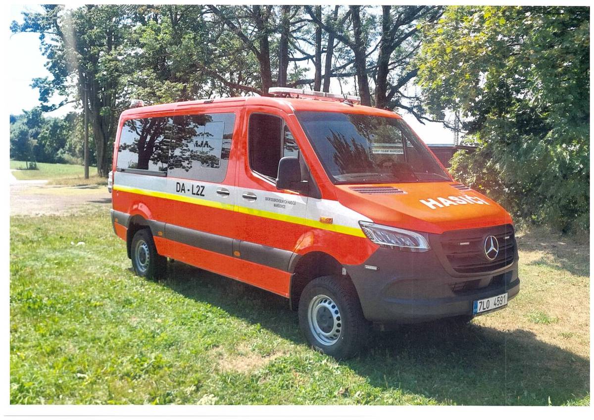 Pořízení  nového  dopravního  automobilu  pro  SDH Maršovice.