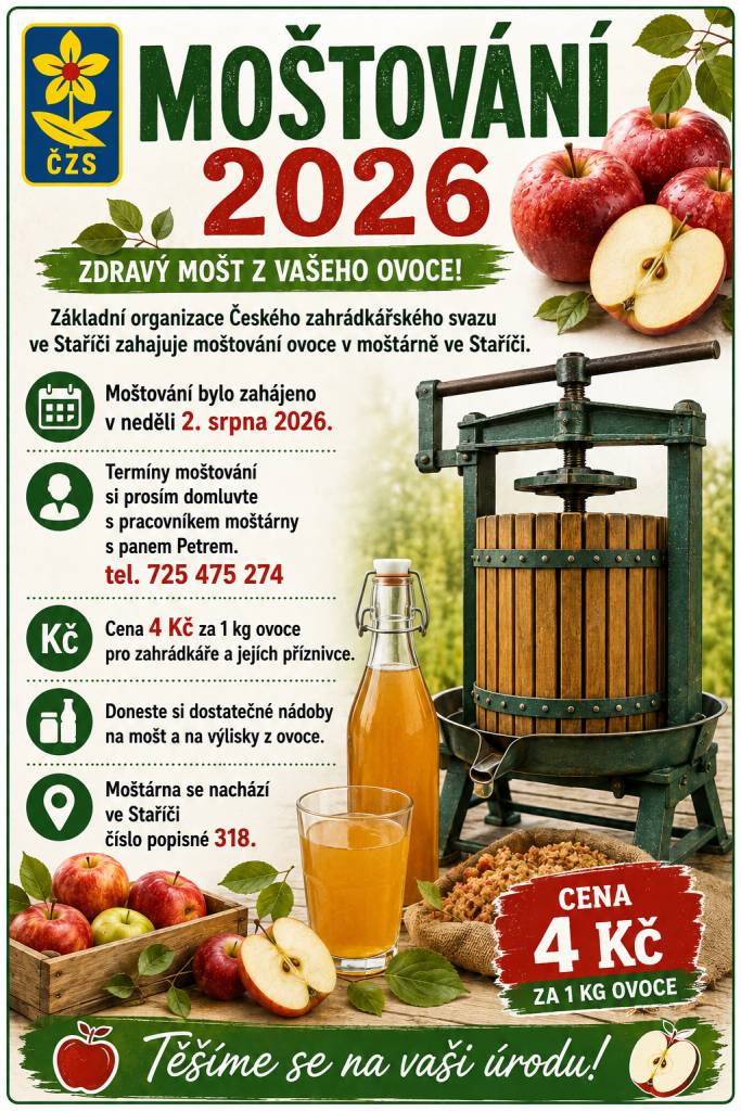 Zdravý mošt z vašeho ovoce