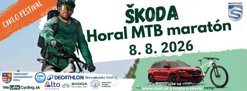 Upozornenie v rámci dopravných obmedzení počas HORAL MTB MARATÓN 2025 a HORAL JUNIOR.