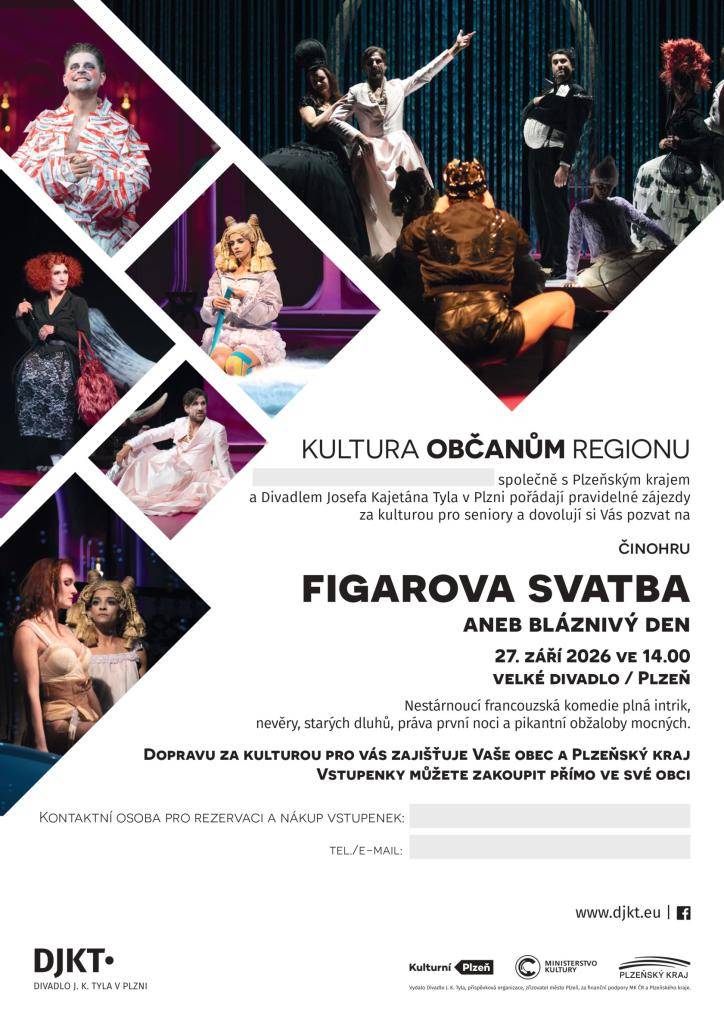 činohra bude uvedena ve Velkém divadle J.K.Tyla v Plzni