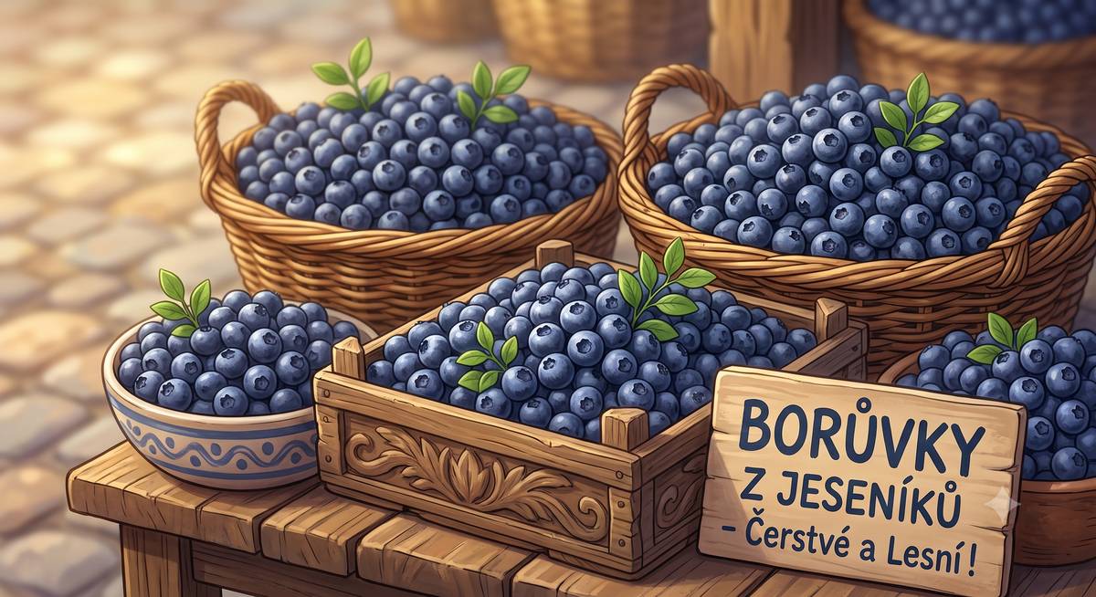 V sobotu 8. srpna bude pan Mikl u místního obchodu v čase od 11:30 do 12:00 prodávat čerstvé lesní borůvky z Jeseníků. Cena je 250 Kč za kg nebo 150 Kč za litr.