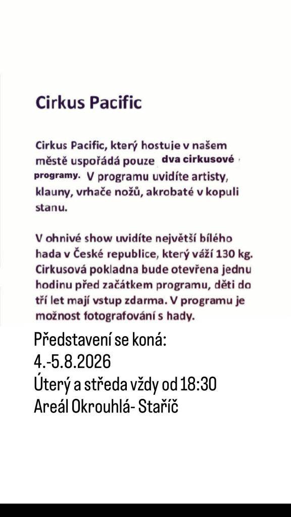 Představení se koná:  4-5.8.2026 vždy od 18:30.   Pokladna otevřena od 17:30.