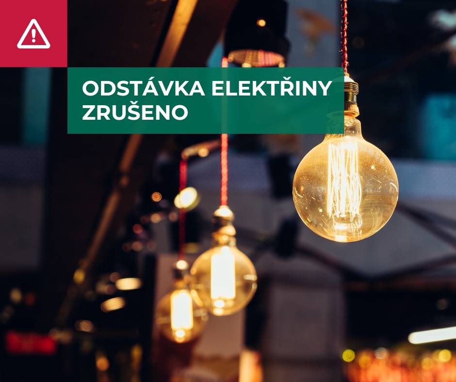 Společnost ČEZ Distribuce informovala o zrušení plánované odstávky elektrické energie, která byla oznámena na středu 12. srpna 2026 v době od 7:30 do 13:30 v části obce Linhartovy.
