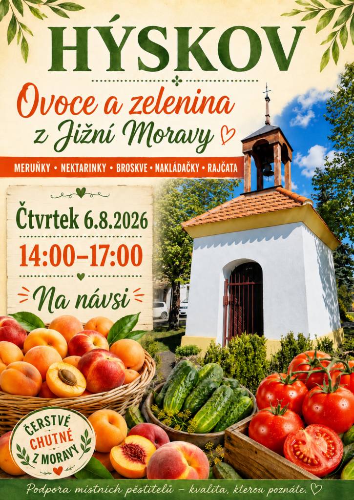 Ovoce a zelenina z jižní Moravy