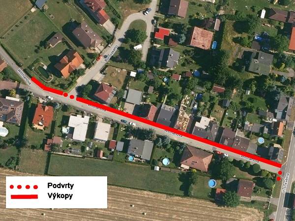 V ulici Witthanova, v části pod tř. 5. května, bude od pondělí 10. 8. probíhat pokládka optického kabelu. Bude proveden protlak pod hlavní silnicí a dále bude kabel ukládán do chodníku po severní straně ulice. Práce budou probíhat celkem cca jeden měsíc.