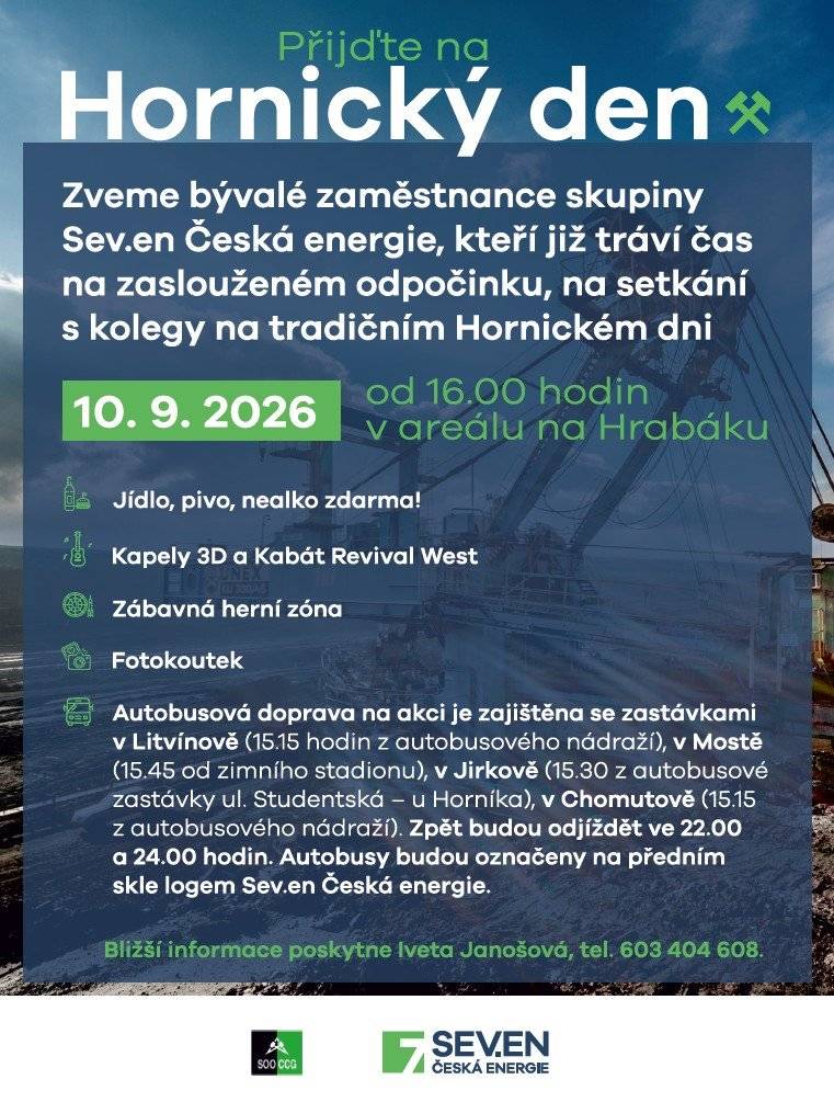 📅Kdy: 10. září 2026 od 16:00 hod. 📍Kde: v areálu na Hrabáku