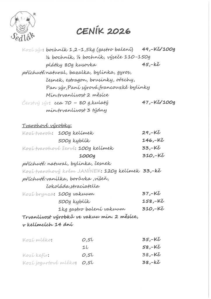 objednávky vždy do neděle do 20 hodin (728 941 500)  Výdej každou následující středu 17-20 hodin (Babice n/S 502)    Platba hotově při převzetí nebo pomocí QR kódu.