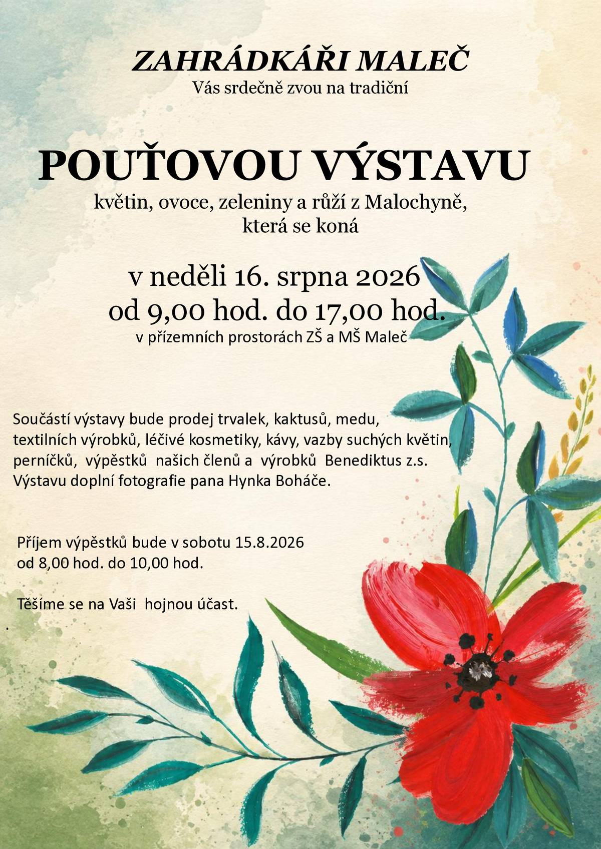 Pouťová výstava v Malči