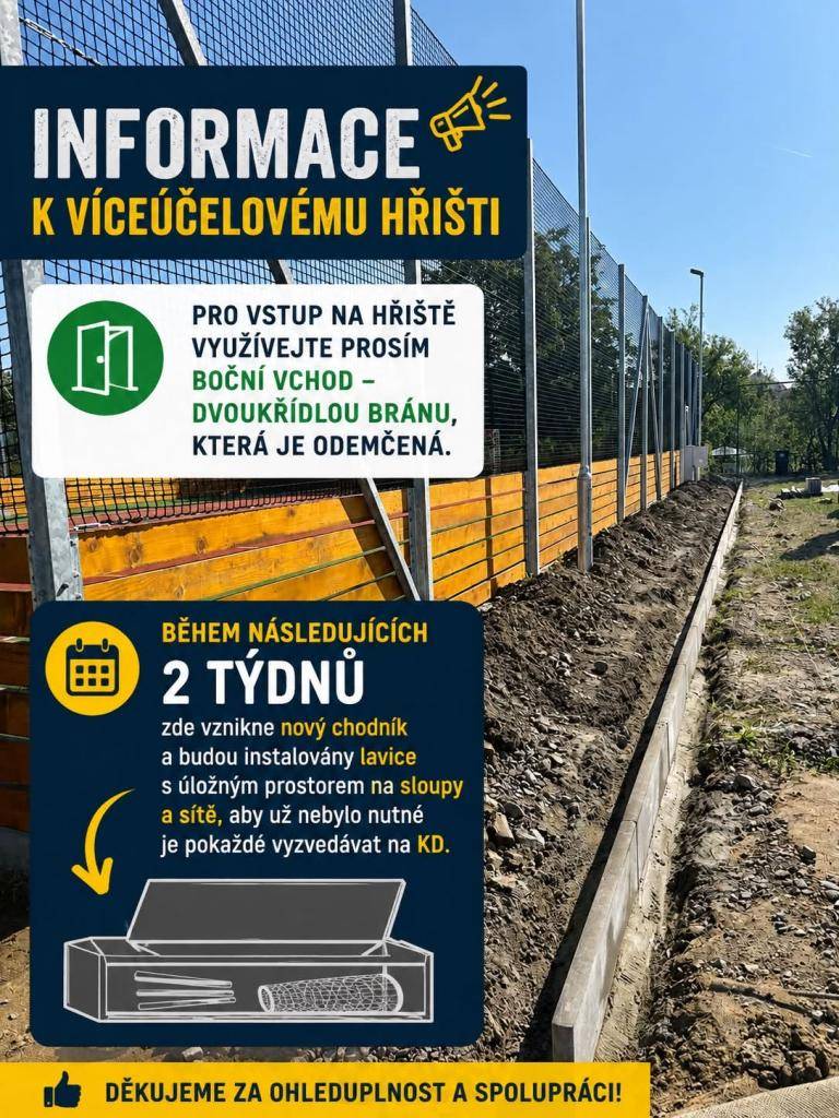 K VÍCEÚČELOVÉMU HŘIŠTI
