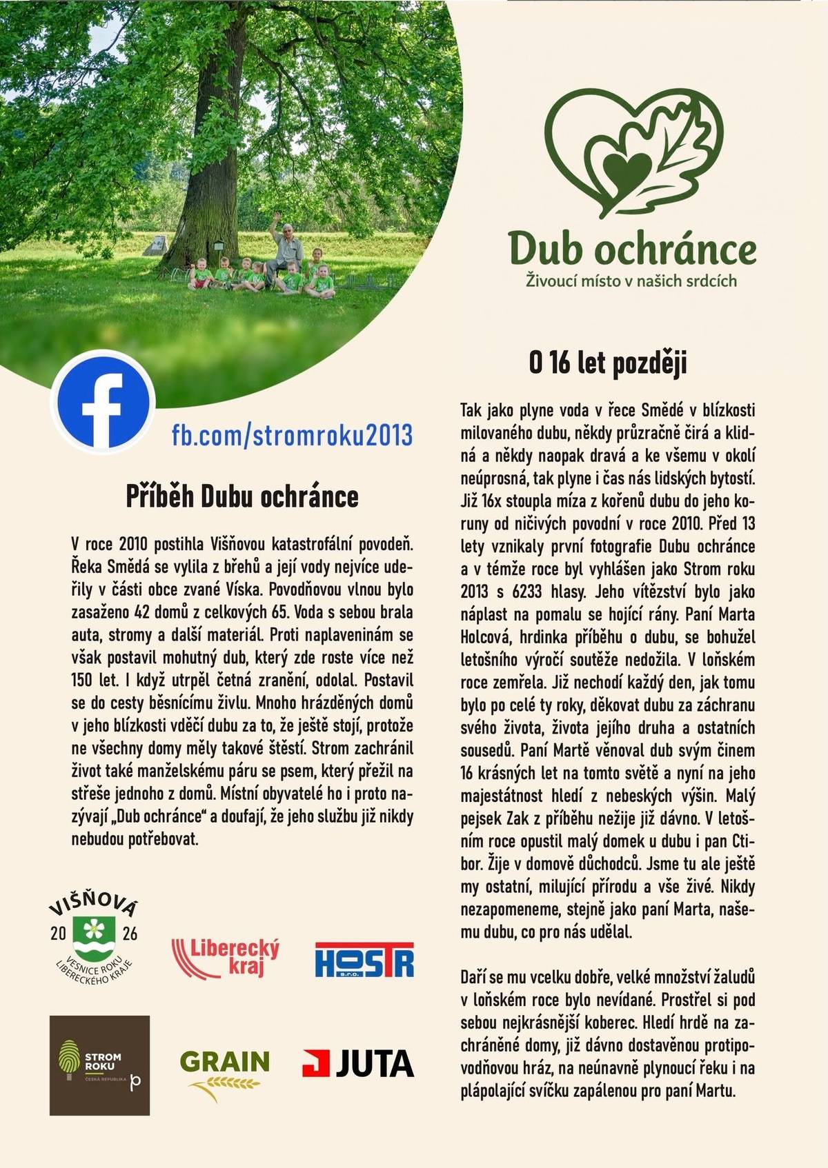 🗳️ Hlasujte v anketě https://www.stromroku.cz/hlasovani  🌳 Strom čtvrtstoletí pro Dub ochránce!       ✅ Postup hlasování: Mezi finalisty vyberte Dub ochránce, vyplňte svou e-mailovou adresu a poté v e-mailu potvrďte svůj hlas. Pozor! Kontrolujte hromadnou e-mailovou poštu, kam může e-mail pro potvrzení hlasu dorazit! ‼️Bez potvrzení emailu se hlas nenačte...‼️   ⏳Hlasování probíhá od 10. srpna do 5. října, pořadatelem ankety je již 25 let Nadace Partnerství.   🎉5 z 13 stromů s nejvíce hlasy postoupí do tajného superfinále, které bude probíhat od 29. září do 5. října.      Podpořte svým hlasem strom, který má své srdce na pravém místě! Každý hlas rozhoduje, děkujeme právě za ten váš!   Příběh stromu v letáčku.   Obec Višňová, freedlantsko.eu, Liberecký kraj