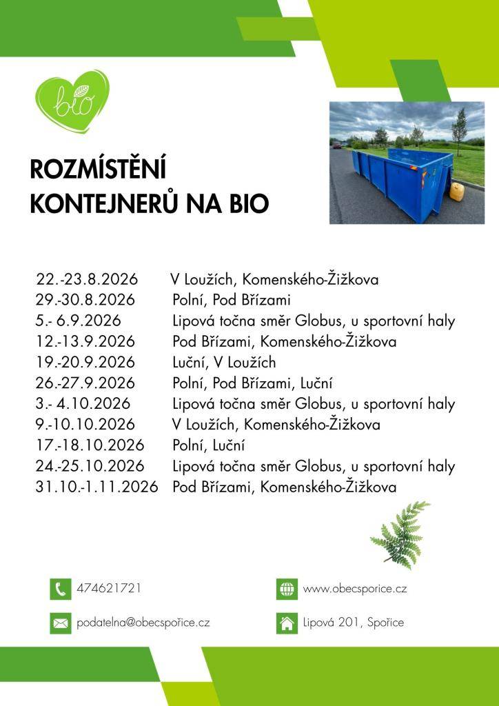 Od 22.8. do 1.11.2026