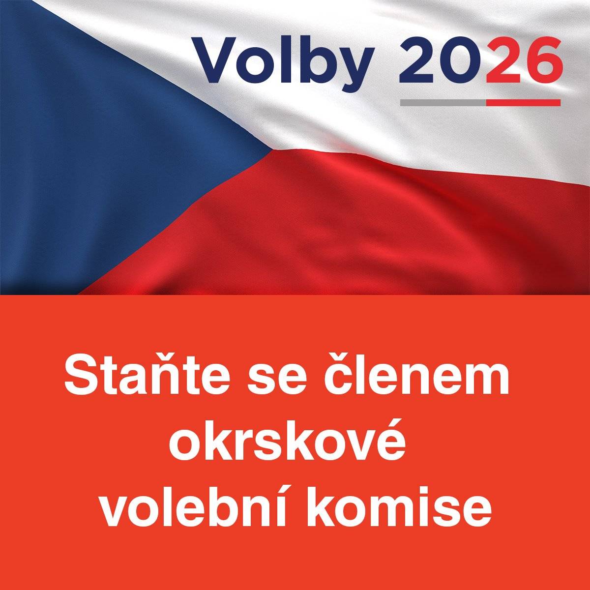Být členem okrskové volební komise pro volby do zastupitelstva konané ve dnech 9. a 10. října 2026 znamená podpořit demokratický průběh voleb a získat nedaněnou finanční odměnu od 2 500 do 3 500 Kč při nároku na placené volno.  Kdo může být členem okrskové volební komise: Státní občan České republiky,  který v den složení slibu dosáhl věku nejméně 18 let (slib skládá na 1. zasedání OVK) u něhož nenastala překážka výkonu volebního práva (tj. zákonem stanovené omezení osobní svobody z důvodu ochrany zdraví lidu nebo omezení svéprávnosti k výkonu volebního práva), a který není kandidátem pro volby do zastupitelstev obcí   Pokud se chcete zapojit do činnosti okrskové volební komise pro volby do zastupitelstva města Červený Kostelec, podejte přihlášku nejpozději do 1. září 2026 na podatelně MěÚ ČK (přízemí vlevo), příp. v kanceláři č. 3 (1. patro), nebo v daném termínu zašlete poštou, datovou schránkou, na výše uvedenou adresu nebo e-mail: gabriela.opletalova@mestock.cz. Podrobné informace o členství v okrskové volební komisi a přihlášku naleznete na WEBU MĚSTA. Děkujeme všem občanům, kteří mají zájem podílet se na zajištění řádného průběhu voleb.