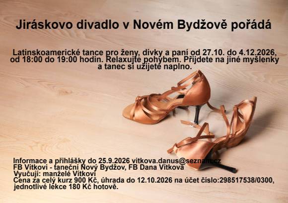 v Jiráskově divadle v Novém Bydžově od 27.10.2026 do 4.12.2026.