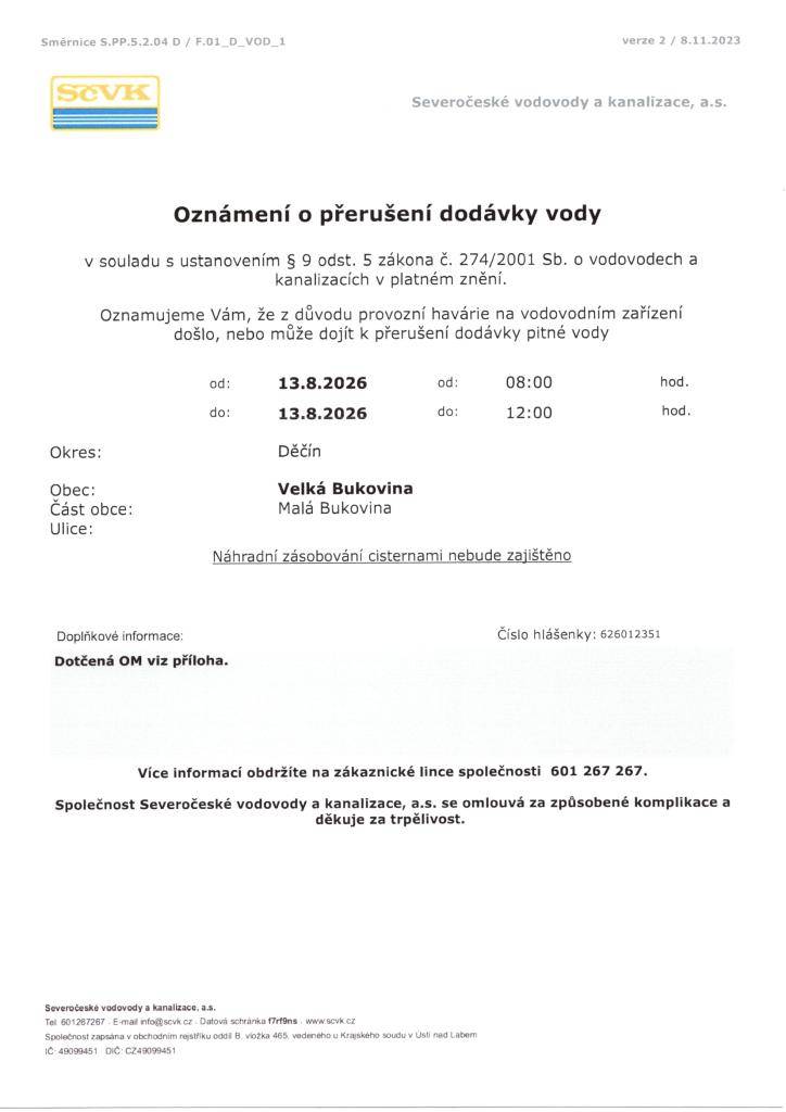 Malá Bukovina č.p. 51,56,67,93,98,104