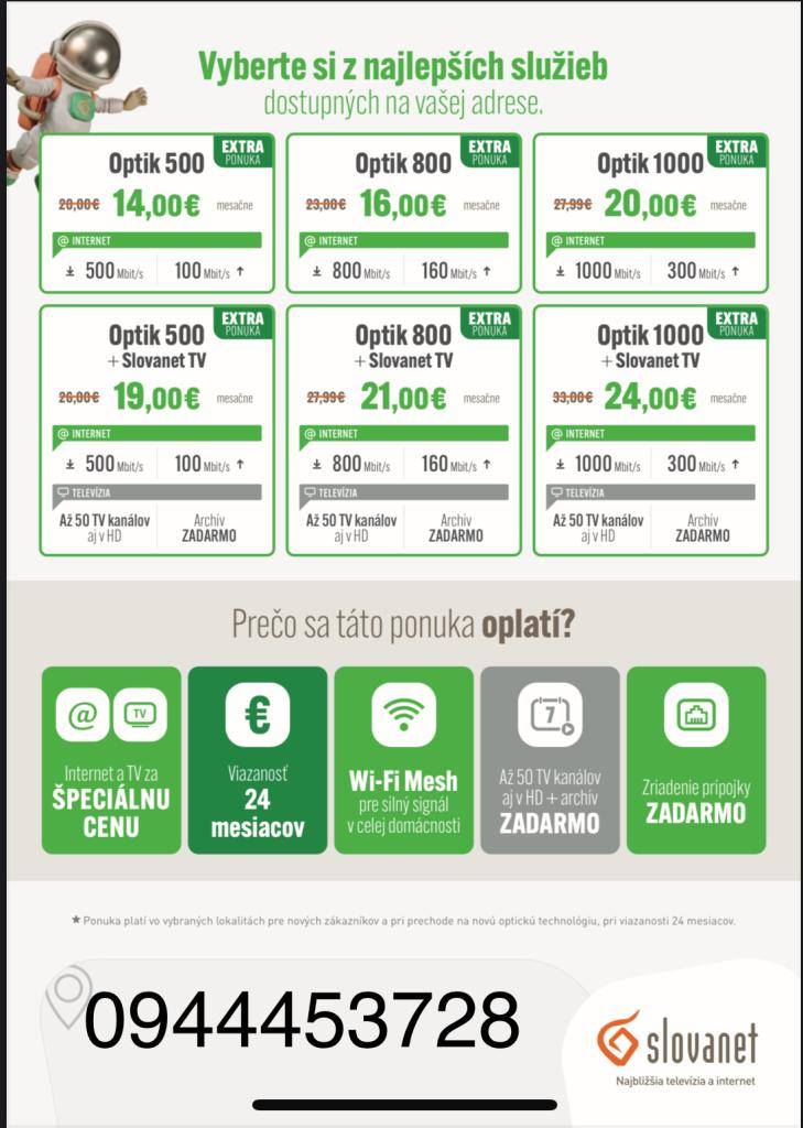 Optické internetové pripojenie