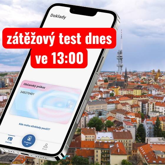 Vážení sousedé, dnes 13. srpna ve 13:00 proběhne veřejný zátěžový test aplikace eDoklady před podzimními komunálními volbami. eDoklady umožňují mít občanský průkaz přímo v telefonu, takže plastový doklad nemusíte nosit stále u sebe. Budeme vděční, když systém pomůžete otestovat, stačí ve 13:00 otevřít aplikaci eDoklady, přihlásit se a počkat na automatickou aktualizaci dokladu. Test potrvá jen několik desítek vteřin. Test má pomoci předejít problémům, které se objevily při loňských sněmovních volbách při velkém náporu uživatelů. 🗳️ Komunální volby se uskuteční 9. a 10. října 2026 a také ve volební místnosti se můžete prokázat prostřednictvím eDokladů. Vaše Praha 3