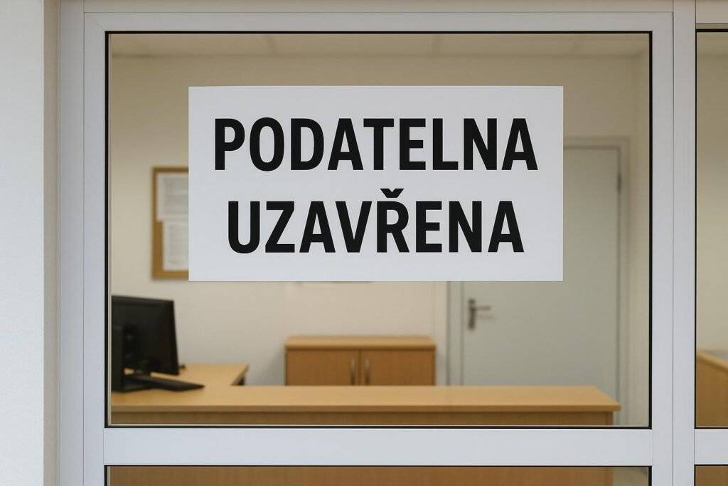 Od 24.8. do 31.8.2026 bude podatelna uzavřena. V tyto dny si nevyřídíte:  Czech Point Matriku Ověřování podpisů a listin Evidenci obyvatel