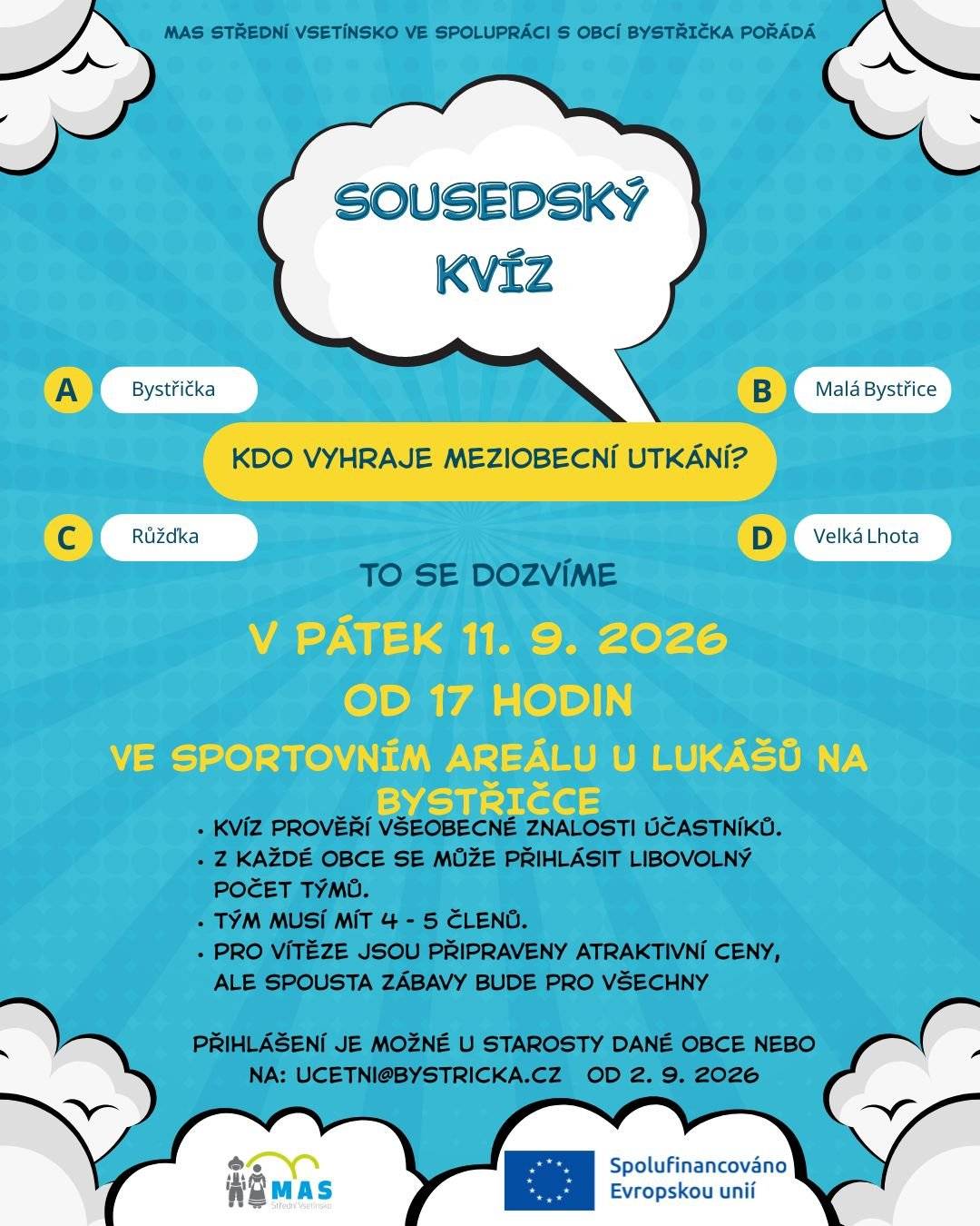 Pozvánka na Sousedský kvíz