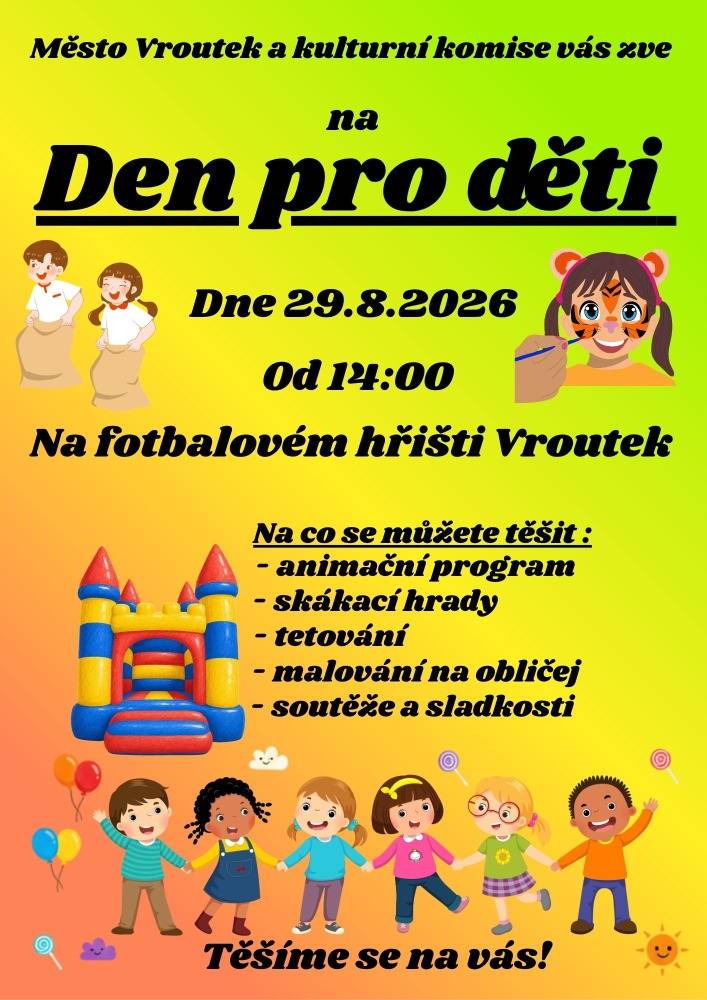 Sobota 29. srpna na hřišti FK Vroutek od 14:00
