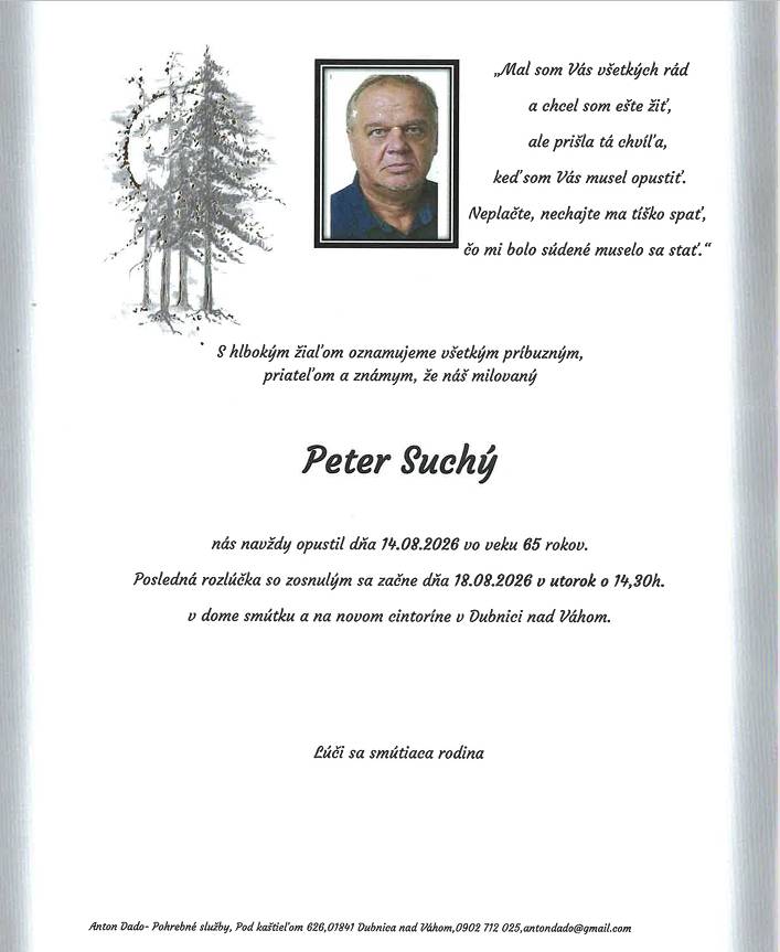 Smútočné oznámenie