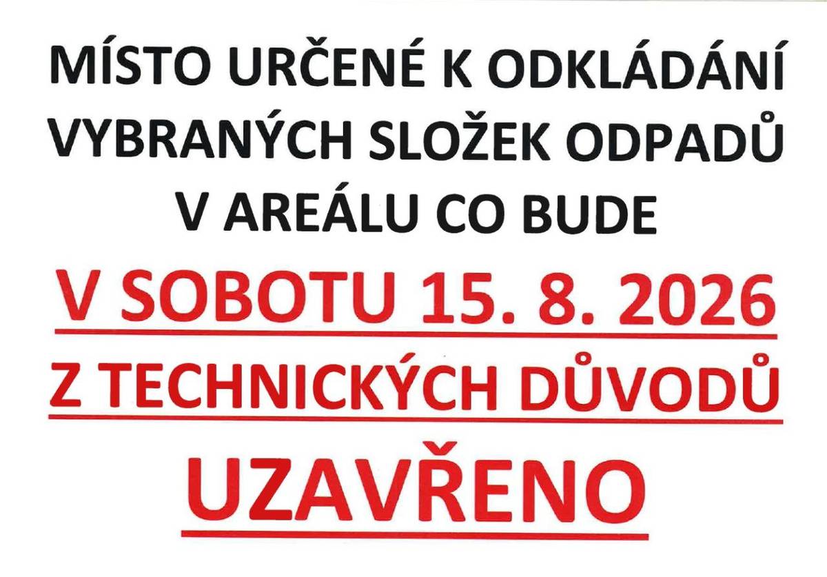 Z technických důvodů bude ještě tuto sobotu mimo provoz. Děkujeme za pochopení.
