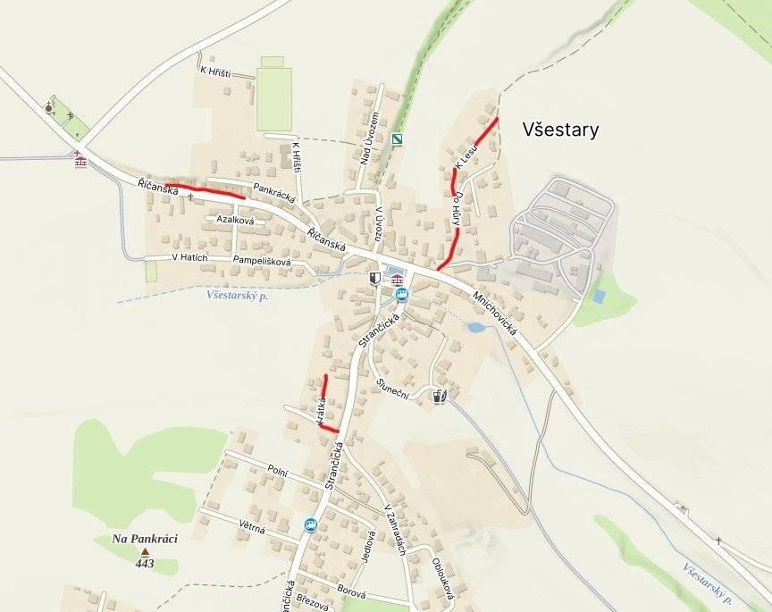 Rádi bychom informovali občany, že v ulicích Říčanská - úvoz, Krátká a Do Hůry budou v následujících dnech probíhat opravy dešťové kanalizace a následně povrchů komunikací, v ulici K Lesu oprava zámkové dlažby a odvodnění po realizaci vodovodního přivaděče k Tehovu. Od této středy do konce září bude v těchto ulicích v některých dnech úplně, jindy částečně omezen provoz. Prosíme občany, kteří v těchto ulicích nemají bydliště, aby do lokalit nezajížděli autem. Předem děkujeme za vaši trpělivost a vstřícnost při realizaci prací.