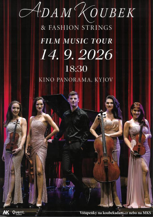 POZVÁNKA - FILM MUSIC TOUR - 14.9.2026 - 18:30 - KINO PANORAMA KYJOV