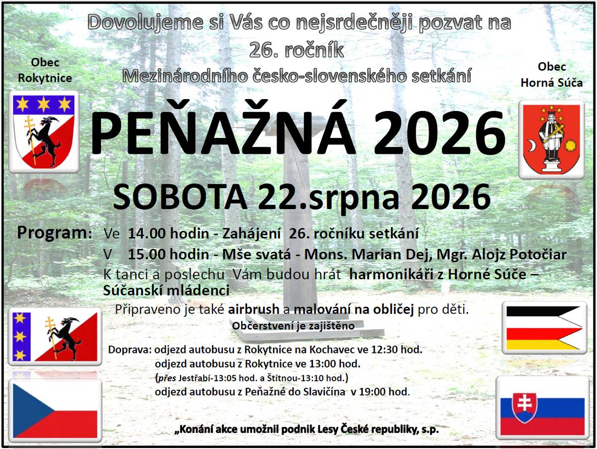 Pozvánka - Peňažná 2026