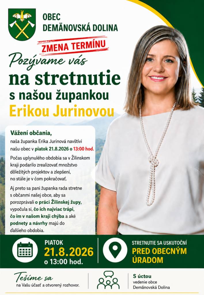 Pozvánka na stretnutie - zmena