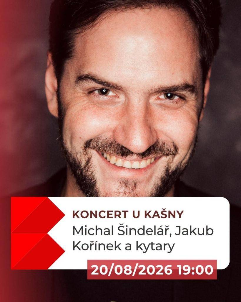 Ve čtvrtek 20. srpna 2026 od 19:00 opět rozezní Ješutovo náměstí. Michal Šindelář a Jakub Kořínek zahrají vlastní skladby i hity skupiny Katapult. Vstup je zdarma, zveme všechny z Bystřice i osad na Bystřicku. Občerstvení a nápoje zajištěno v kavárně Kafíčko (přímo na náměstí).